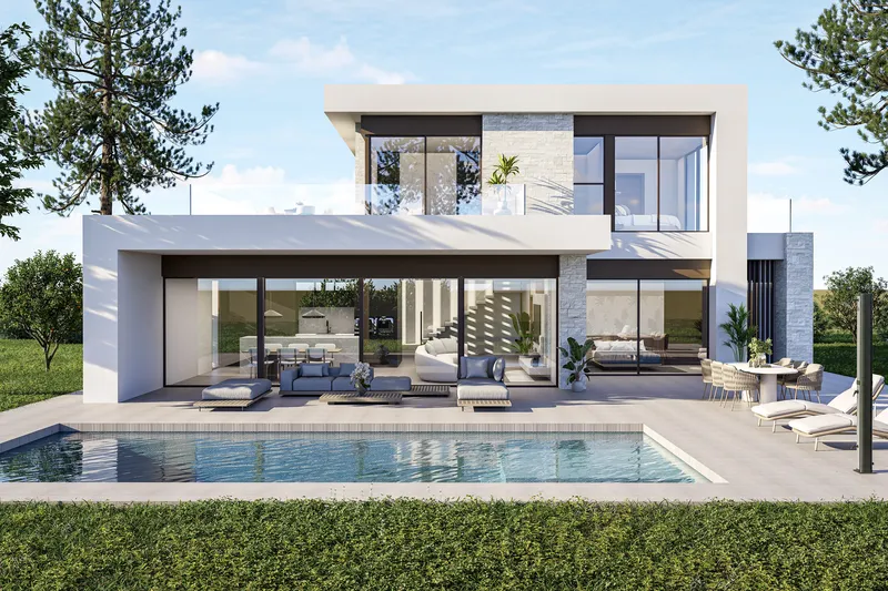 Villa en parcela rústica desde 10.000 m²