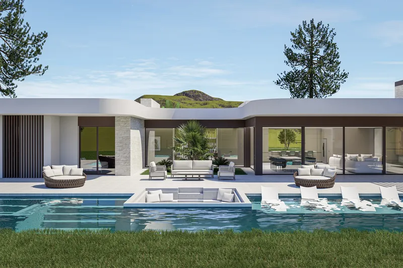 Villa on a countryside plot from 10,000 m²